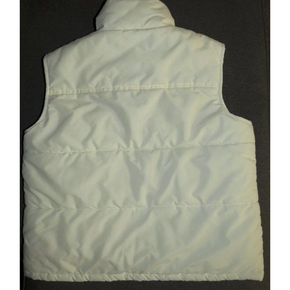Stitch Trend White Puffer Vest Women's Medium - Picture 10 of 10
